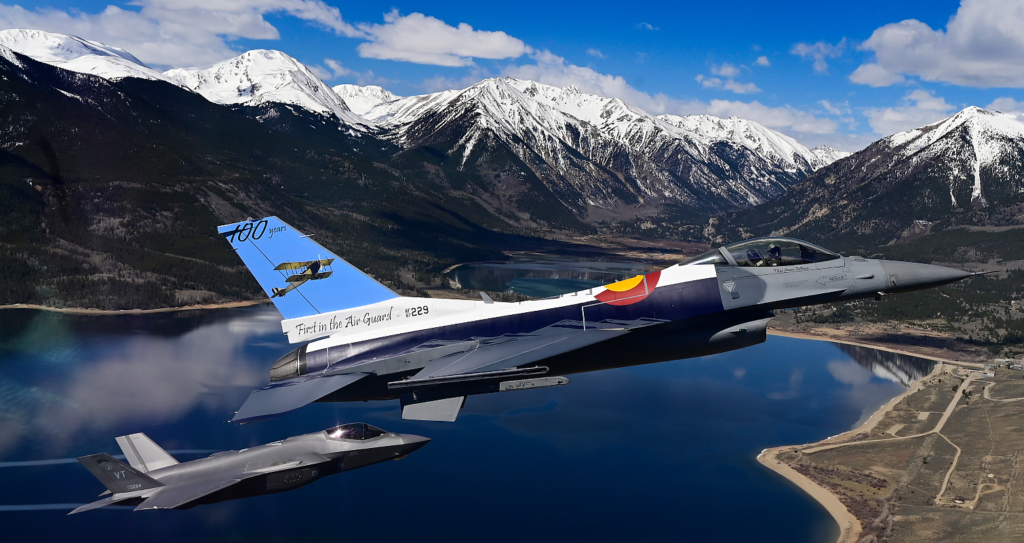 F-16C Fighting Falcon Honors 100 Years of Colorado Air National Guard ...