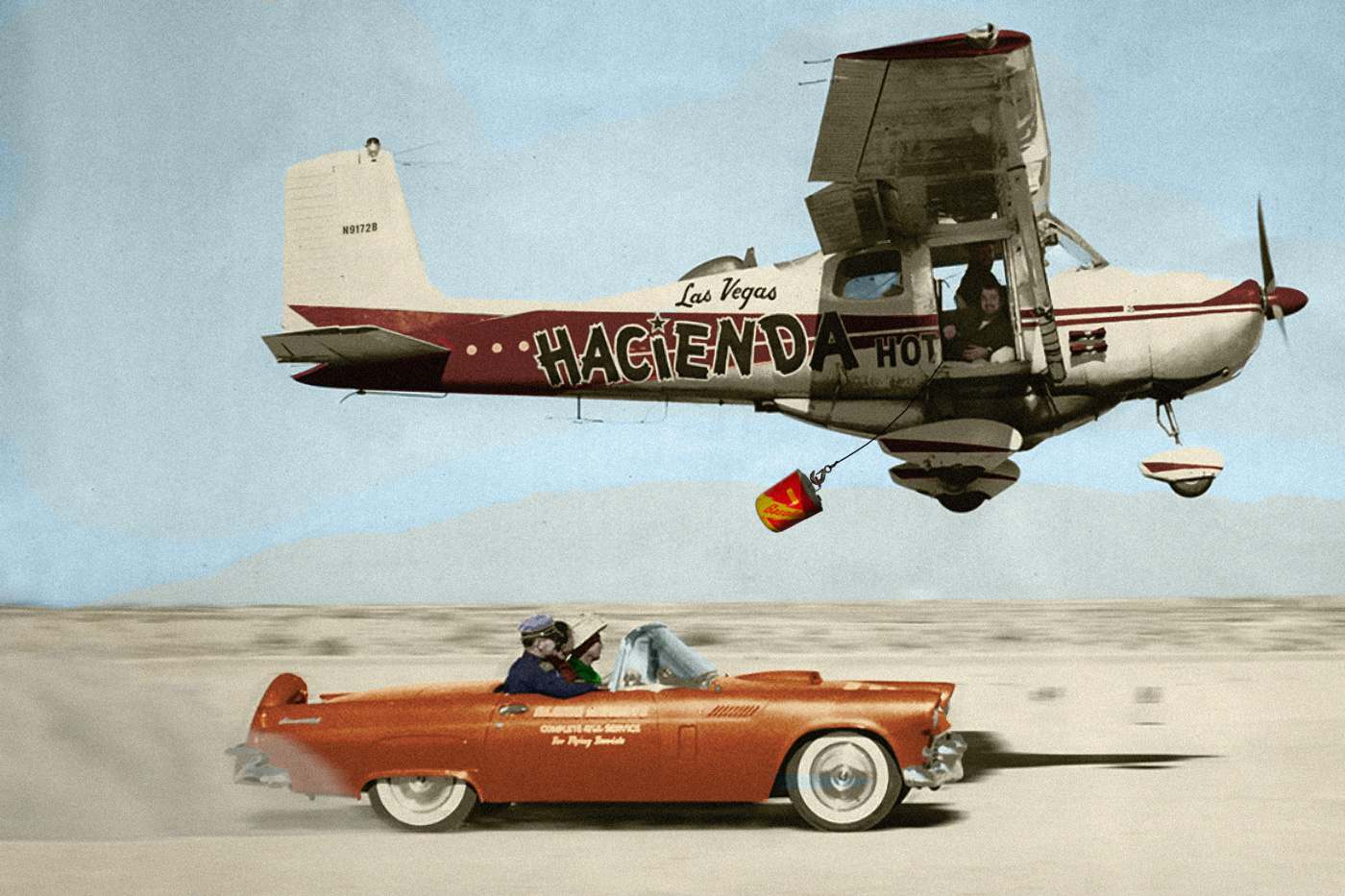 A Cessna 172 Flew around the Las Vegas Desert for 64 Days without
